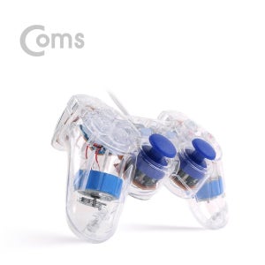 COMS USB 조이패드 조이스틱투명 PC 게임패드