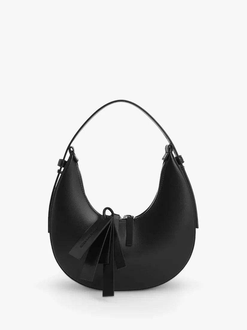 CHARLES & KEITH 케리 크레센트 페이크 레더 호보백 포우 가죽 가방 Carey Crescent Faux Leather Hobo Bag 112447554 101637704