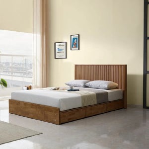 보루네오 템바 원목수납침대 킹사이즈 K (독립스프링) DB4052