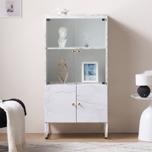 G8284 거실 유리 장식장 600 1color