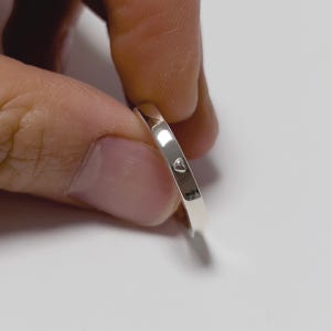 Mini heart flat ring 커플링 우정링, 스윔인더숲