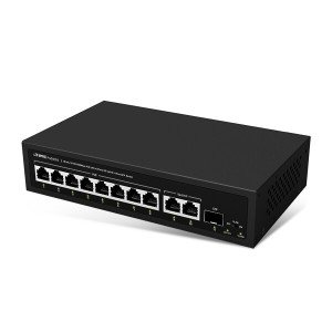 EFM ipTIME PoE8003 8포트 기가비트 2업링크 POE 1SFP 스위치허브 빈컴