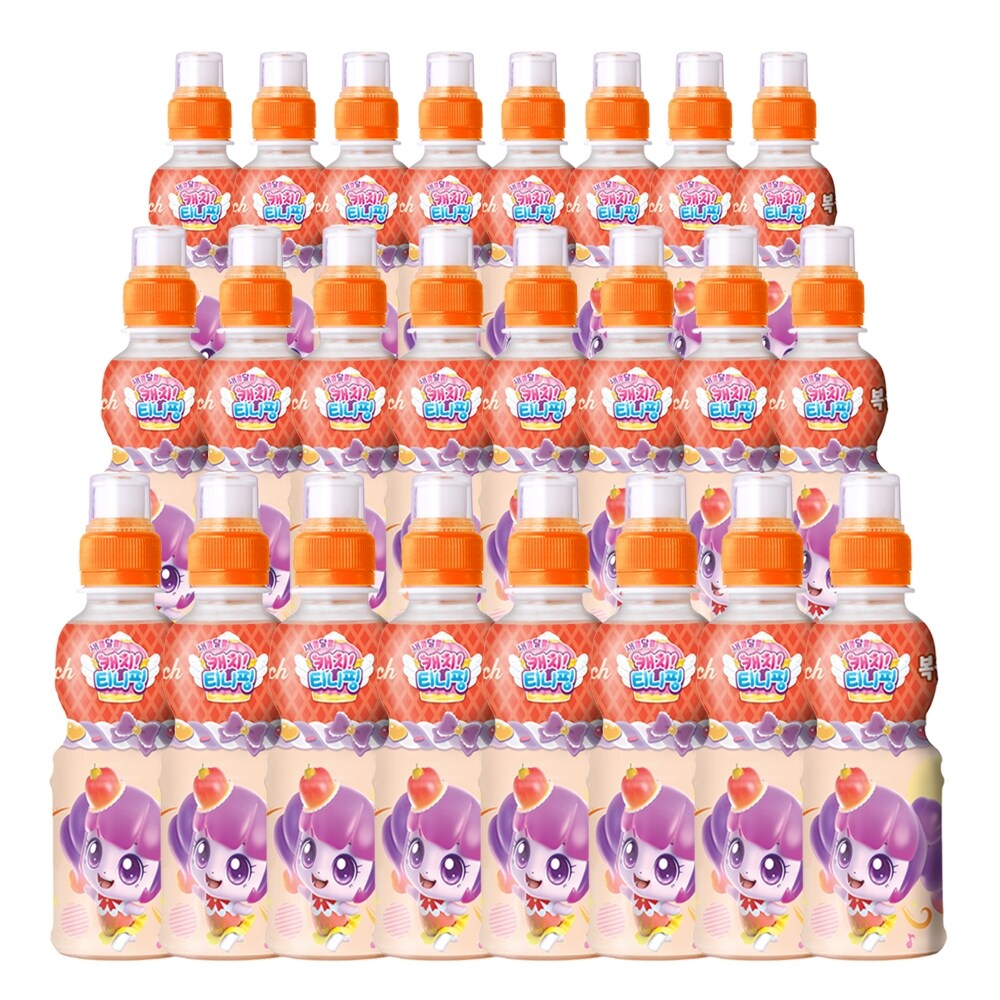 웅진 캐치티니핑 복숭아 200mlx24개칼슘 유산균 비타민D <b>아연</b> 함유  200ml  24개