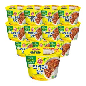 오뚜기 컵밥 오삼불고기덮밥+즉석 계란국 315g 12개