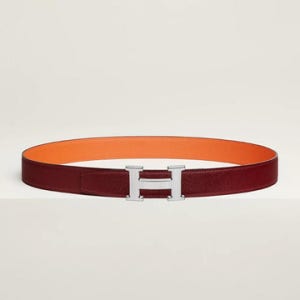 에르메스 S H Striee 벨트 버클   리버서블 가죽 스트랩 32mm H064550CK05 | H0753