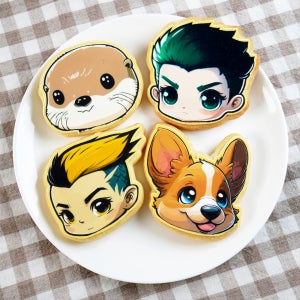 [20개/개당2500원] 프린팅 쿠키 제작 포토 아이싱, 즐쿠