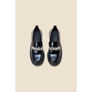 [슈콤마보니]Beads loafer(black) 블랙 DG1DA24517BLK