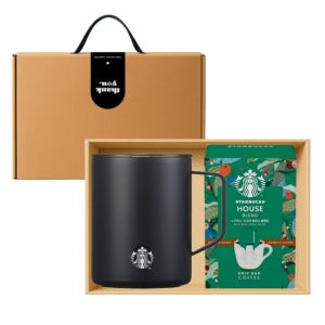 스타벅스 블랙 매트 데비텀블러 473ml 스타벅스 드립백(5P) 손잡이 기프트박스 세트 판촉물 제작 전문~주방용품~텀블러(스텐)