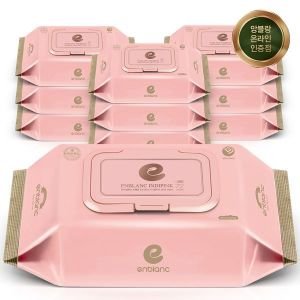 앙블랑 아기물티슈 63g 세이프 인디핑크 골드 캡형 72매X10팩_P399845261