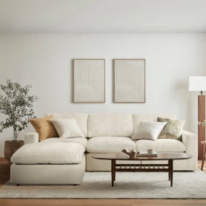 까사미아 캄포플러스 슬림 4인 카우치소파