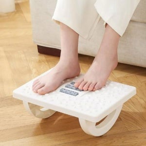 [생활의감동] 흔들흔들 발 맛사지 지압 받침대 책상용 발판 화이트