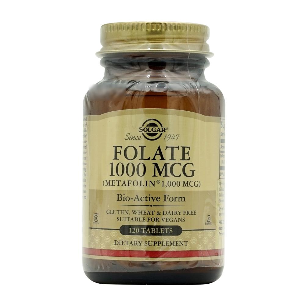 솔가 엽산 메타폴린 1000 mcg, 120 타블렛 활성엽산 활성형엽산