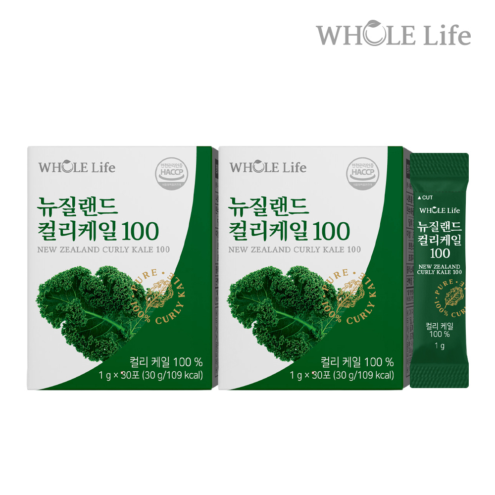 <b>홀라이프</b> 컬리케일 100 30포 1+1 (총 2박스)