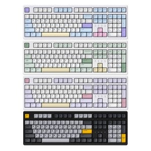 한성컴퓨터 TFG CloudMax CF 동그리 유무선 기계식 스페이스 블랙 (크림치즈 또각)