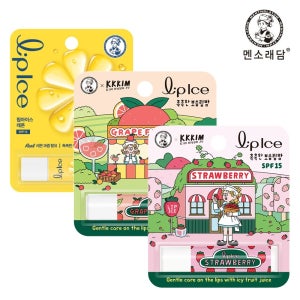 멘소래담 립아이스 립밤 KKKIM 스트로베리+레몬+자몽