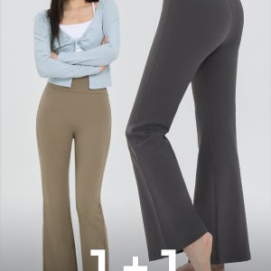 애슬레저룩 익스트림프로 부츠컷 키작녀바지 팬츠 헬스pt복 1+1