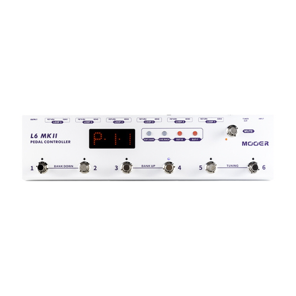 MOOER 무어 PCL6 MKII 전자기타 이펙터 페달 컨트롤러 6루프 스위치