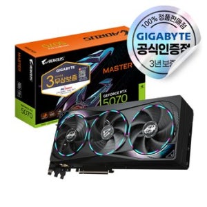 GIGABYTE AORUS 지포스 RTX 5070 MASTER D7 12GB 피씨디렉트