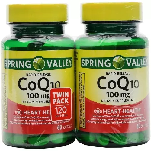 Spring Valley Co Q-10 100mg 심장 건강 보충제, 소프트젤 120정