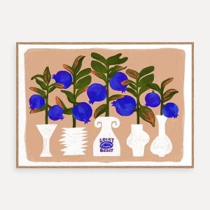 [커런트브라운] Lucky Berry 짱셔요 드로잉 Jjjangsyuyo Drawing 아트 프린트 A4/A3