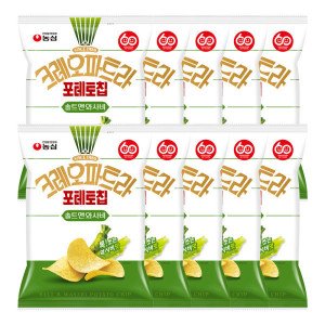 농심 크레오파트라 포테토칩 솔트앤와사비 50g 10개