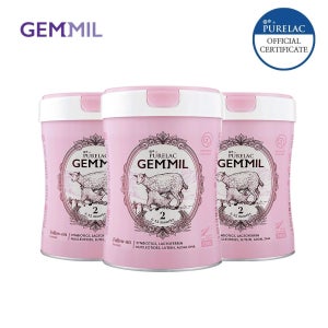 퓨어락 최고급 산양분유 젬밀 2단계 (6~12개월) 750g 3캔