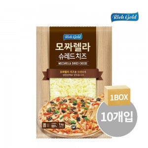 리치골드 모짜렐라 슈레드 치즈 1kgX10개