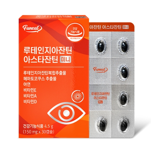 퍼니트 루테인지아잔틴 아스타잔틴 미니 150mg x 30캡슐, 6개