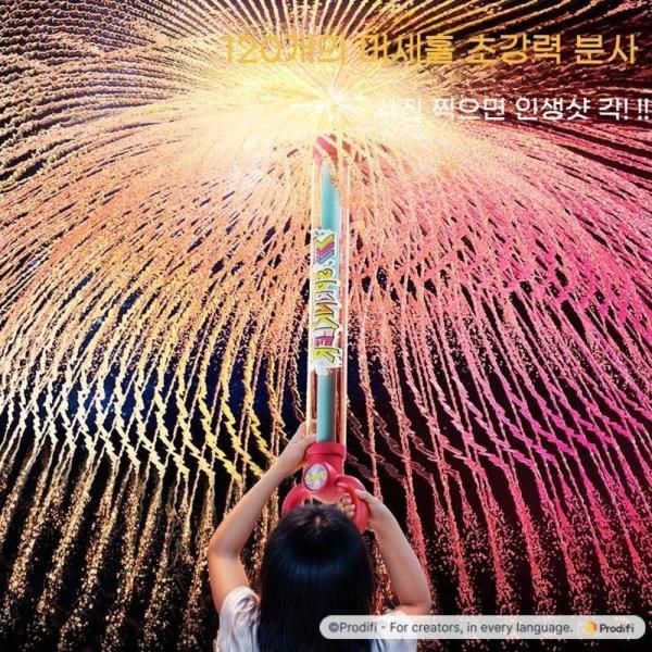 불꽃놀이 물총 대형 워터건 초강력 다중분사 여름 물놀이 필수템