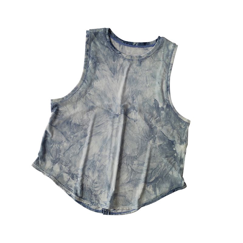 민소매 아름다운 조끼 운동복 루즈 등 러닝 상의 요가 헬스장 피트니스 수트