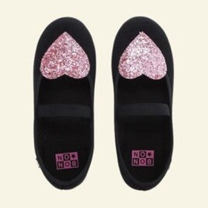 봉통 블랙 벨벳 글리터 메리제인 EU20 9-12m