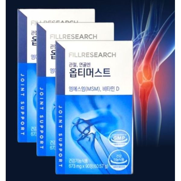 옵티머스트 3박스 <b>엠에스엠</b> MSM <b>필리서치</b> 관절 연골 뼈 483517
