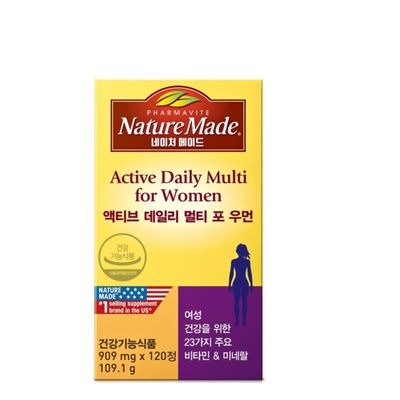 네이처메이드 <b>액티브데일리 멀티</b> 포우먼 120정