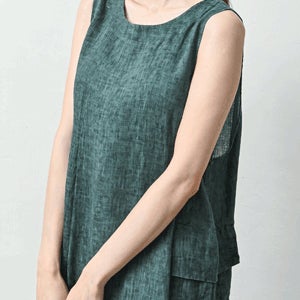 [한정판매] 커즈 주름 린넨 원피스