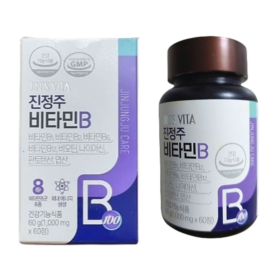 <b>진약사몰</b> 비타민비 진정주 비타민B 1000mg 60정 2개월분