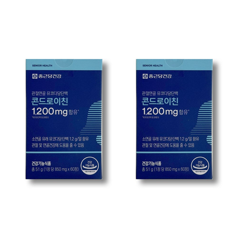 종근당건강 관절연골 뮤코다당단백 콘드로이친