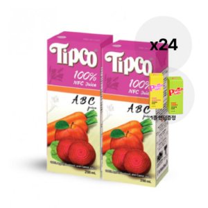 팁코ABC주스 200ml 24입+바르는마스크팩증정