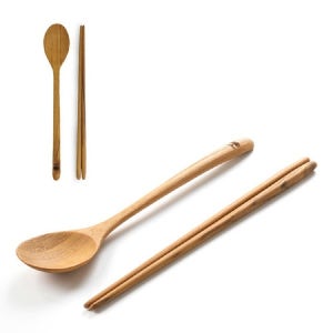 홈트리 티크우드 수저세트