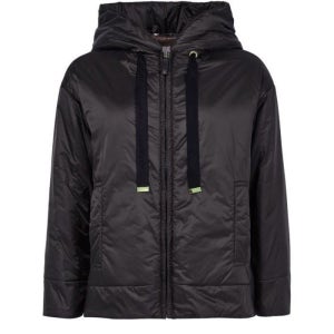 막스마라 다리아 포켓 드로스트링 후드 자켓 블랙 26 SS 더 큐브 Daria