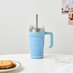 [모던하우스]TO GO 핸들 보온보냉컵 450ml 카페유니온 블루 KC0325032