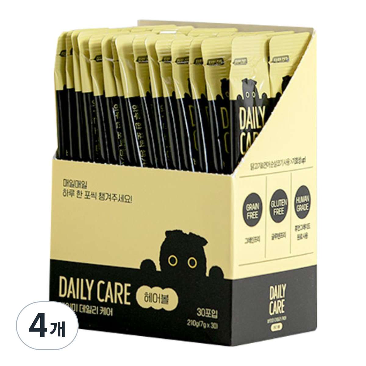 바잇미 고양이 데일리 케어 헤어볼 영양제 210g 4개입