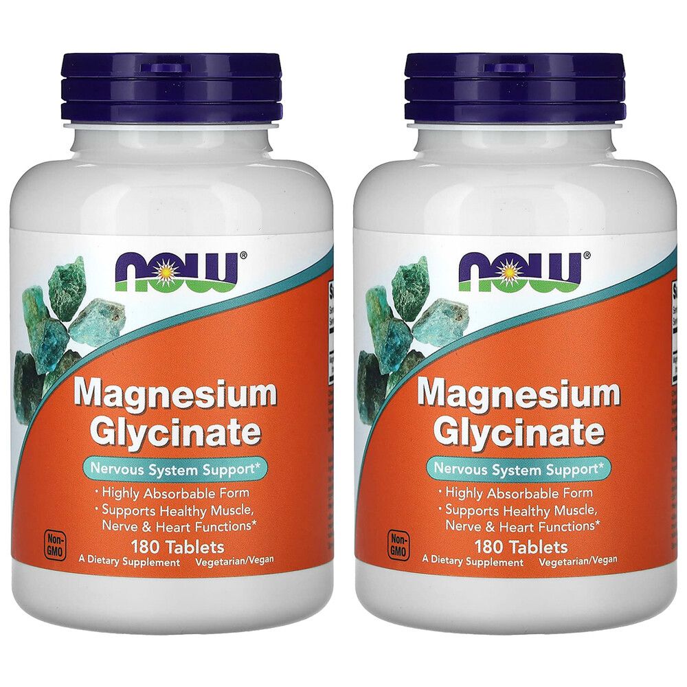 나우푸드 (아이허브) 마그네슘 글리시네이트 180정 2개