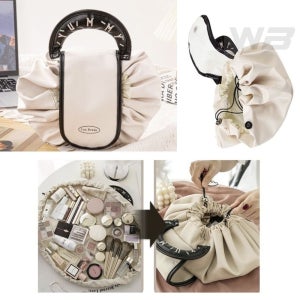 와볼샵 대용량 파우치 토트백 가방 펼침가방 여성 화장품 다목적 생활방수