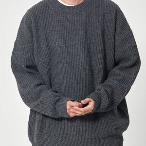 [테이크이지] 램스울 크루넥 오버 니트 (연차콜) T20NT001-LCH