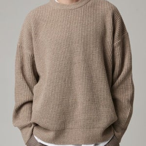 [테이크이지] 램스울 크루넥 오버 니트 (베이지) T20NT001-BE