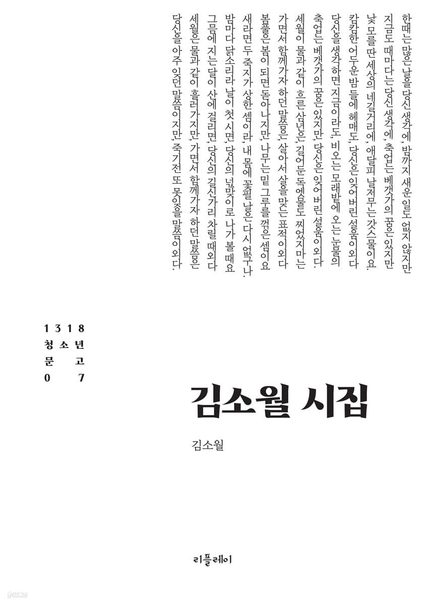 김소월 시집 — 진달래꽃 표지