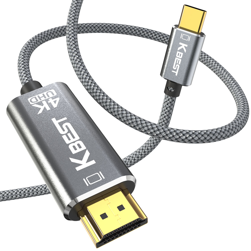 케이탑 케이베스트 USB C타입 TO HDMI 케이블 1m, 1개