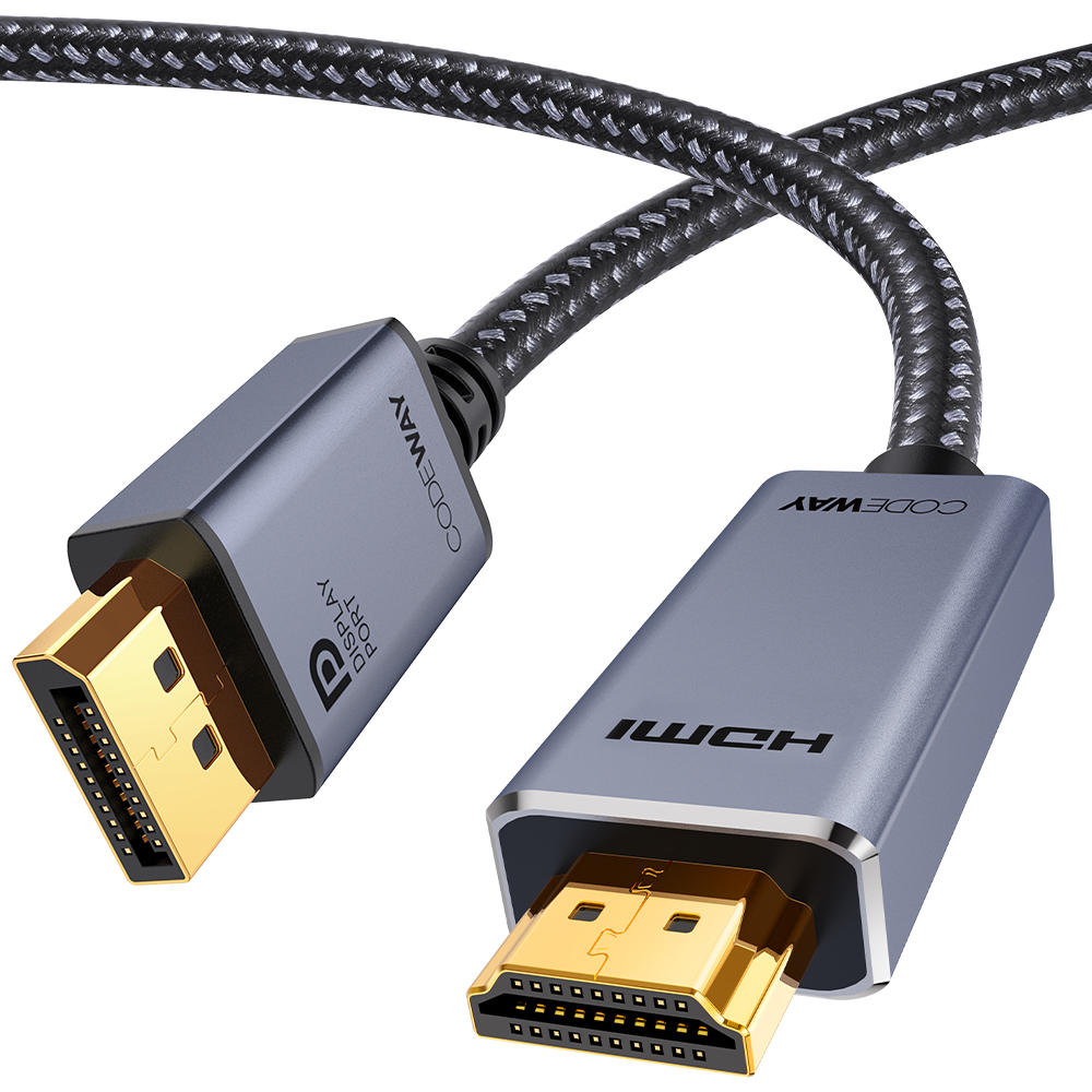 코드웨이 DP to HDMI 케이블 1m, 1개