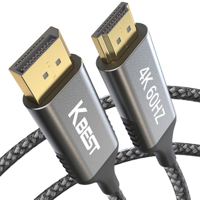 케이탑 케이베스트 DP TO HDMI 케이블 2.0 Premium 4K 1m, 1개