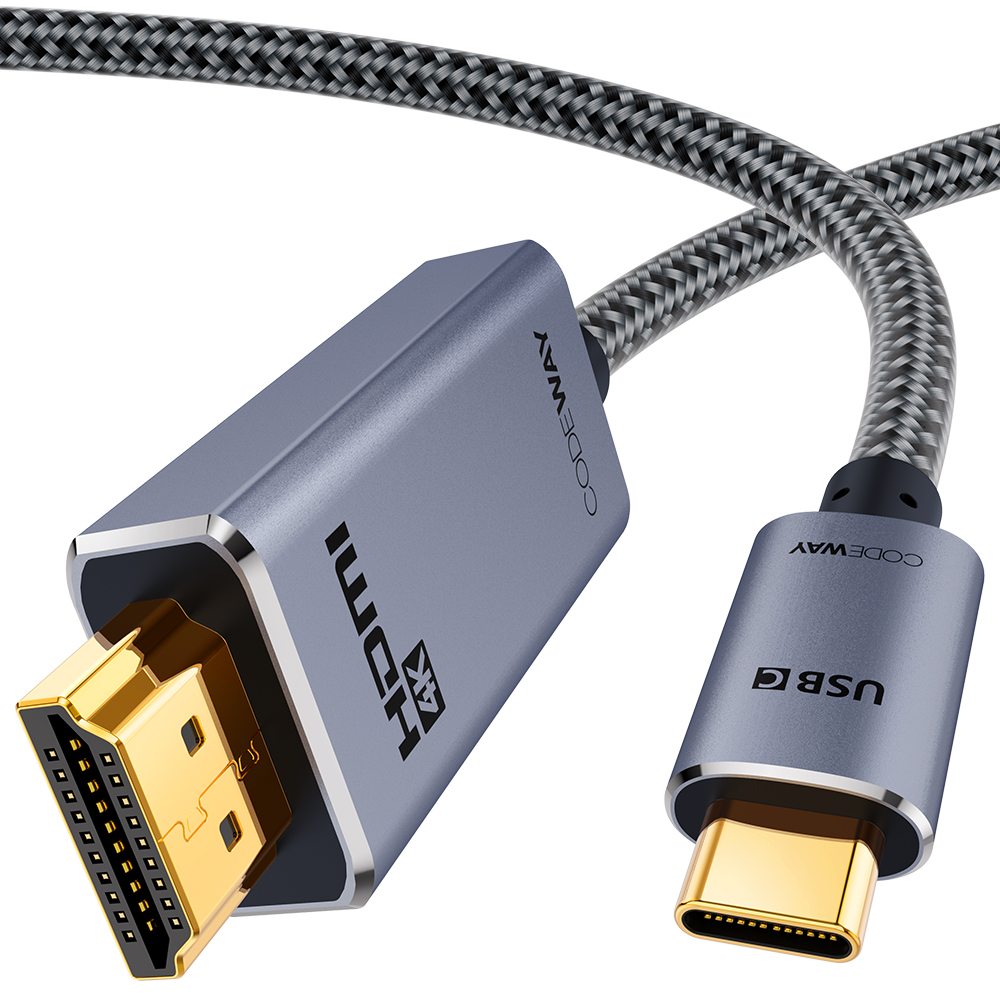 코드웨이 USB C타입 to HDMI 케이블 v2.0 1m, 1개